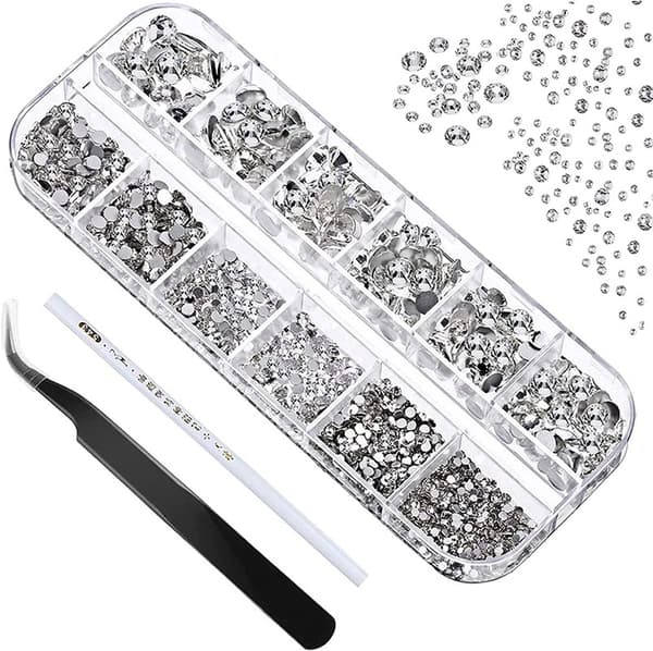 1440 st 6 storlekar kristall strass nageldesign kristall strass