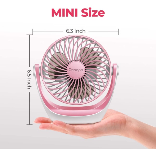USB Fan,  USB Desk Fan, Strong Airflow Desk Fan Quiet Operation,