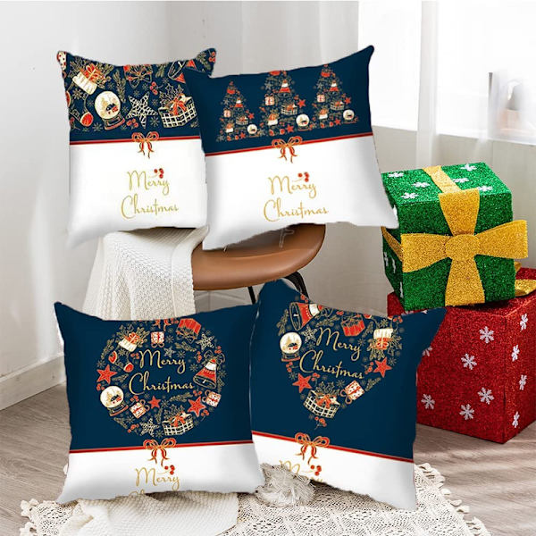 4st Merry Christmas kuddfodral prydnadskudd   45 x 45