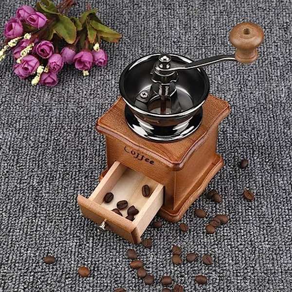 Manual Coffee Grinder Hand Crank Coffee Maker 9.7 x 9.7 x 20.7