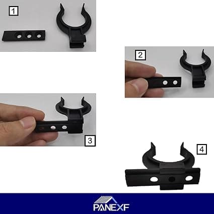 Terminal Foot Clips 10pcs Pedestal Clips, Kitchen Kick Board Socket Clamps with 30 Screws, Cabinet Socket