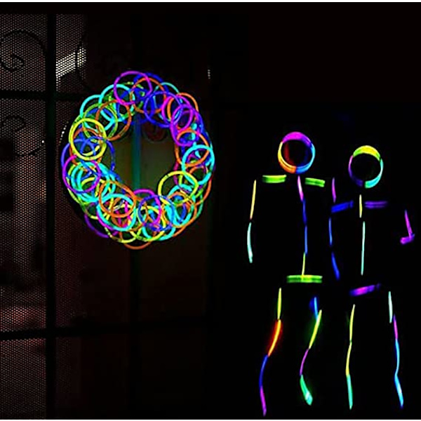 100-pack glowsticks armband, självlysande