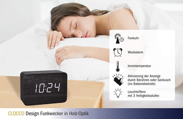 Clocco 60.2549 Designer radiostyrt larm