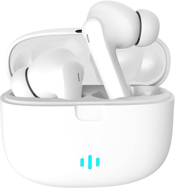 Bluetooth hörlurar 5.2, trådlösa hörlurar med HD-mikrofon