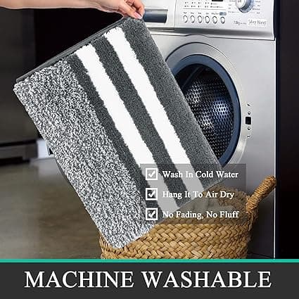 Ultra Thick Bath Mat for Bathroom Non Slip Bath Mat Highly Absorbent Bathroom
