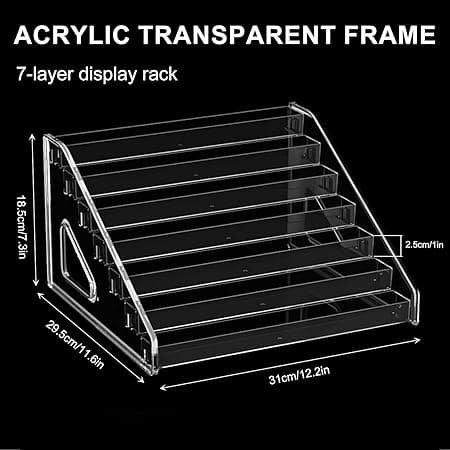 Layers Nail Polish Storage Box Transparent Acrylic Nail Polish Storage Semi-Permanent