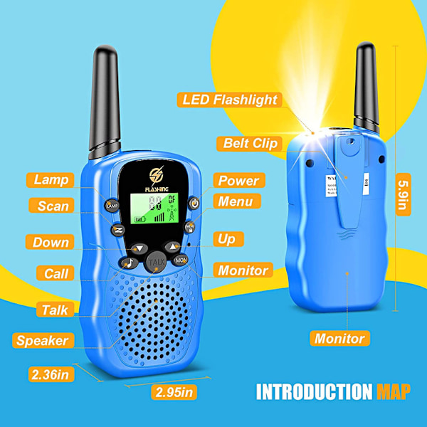 Leksak 311 år pojke, walkietalkie barn från 310 år, presenter pojkar