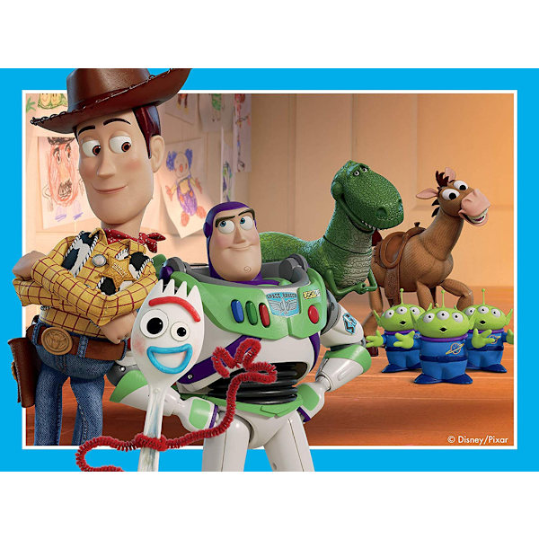 Disney Pixar Toy Story 4, 4 i en låda (12, 16, 20, 24 bitar)