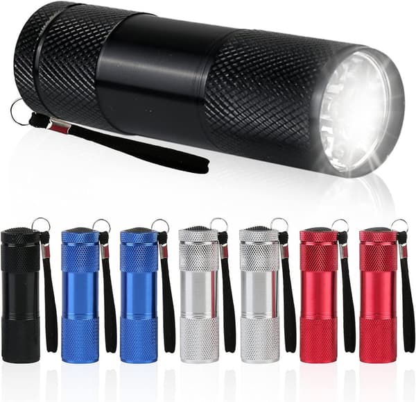 Mini Flashlight - 8Pcs LED Flashlight Kids Birthday Gift Waterproof Aluminum Flashlight