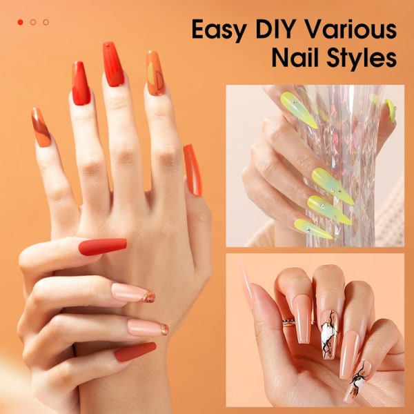 Gel Nagellack Set 10 färger Gel Nagellack UV LED Gel Polish Grön Orange Röd Kit för Nageldesign 10ml