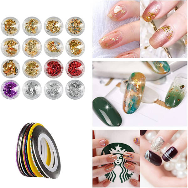 Nagelkonst penselset, GuKKK 61 stycken nageldesigntillbehör