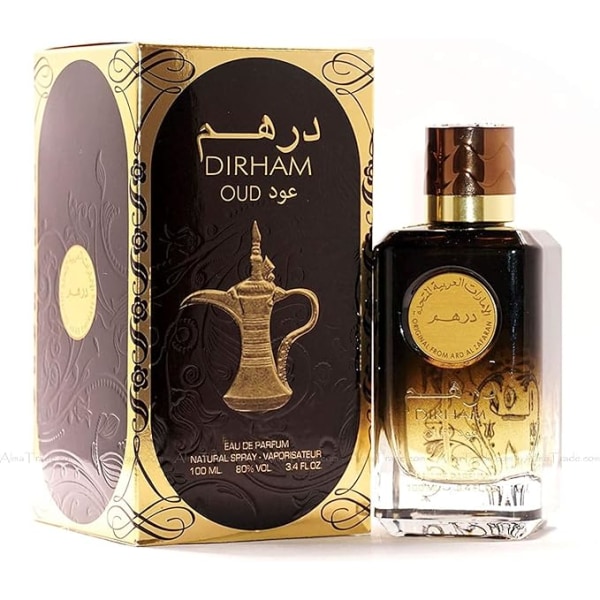 Ard Al Zaafaran Dirham Oud Eau de Parfum, Musk and Sandalwood, 100 ml