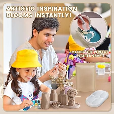 starter set, casting powder, relief casting powder, white molding mass for silicone molds