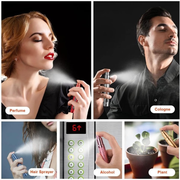 5 Pieces 12ml Perfume Spray Bottle Empty Mini Spray Bottle, Perfume Container,
