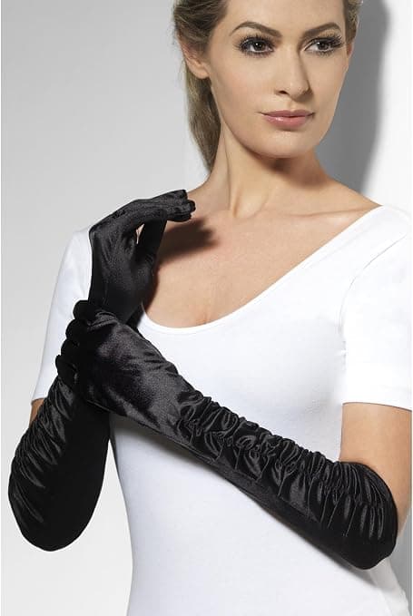 Long Temptress handskar – samlade damhandskar – ca 46 cm långa
