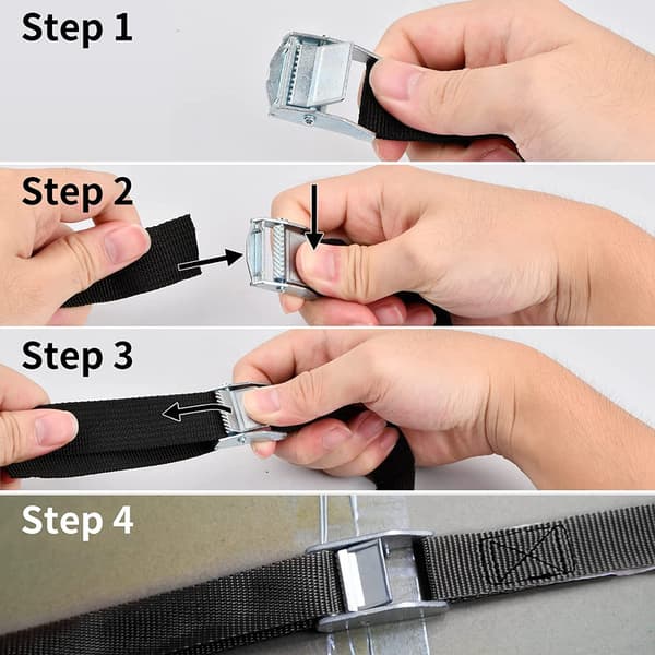 8 st lashing Strap,250 kg, 1 x 2,5 cm