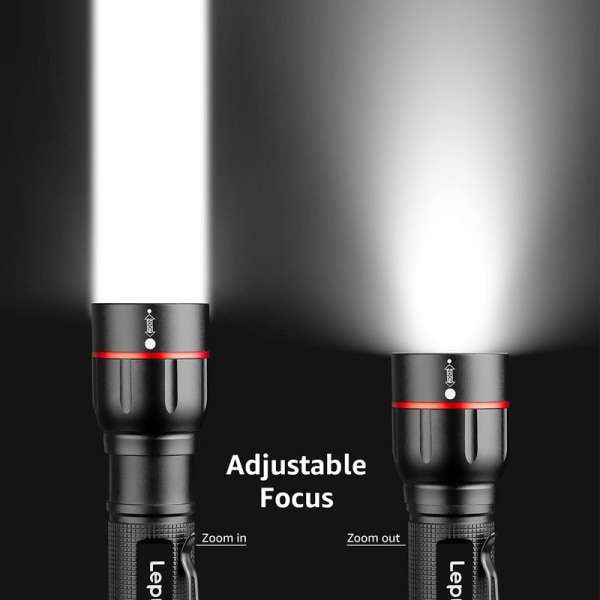 LED Flashlight Super Bright, LE2050 Pocket Flashlight, Zoomable, Waterproof, 5 Modes,