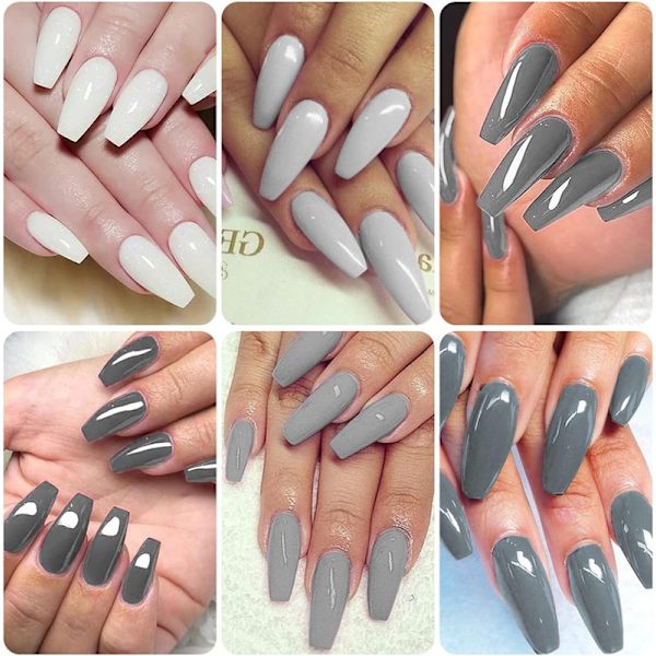 Semi-permanenta emaljer 6PCS UV Gel Collection Salong Level Långvarig Nagelgel 10ML