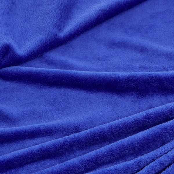 Präglad fleecefilt, blå, 220 x 240 cm