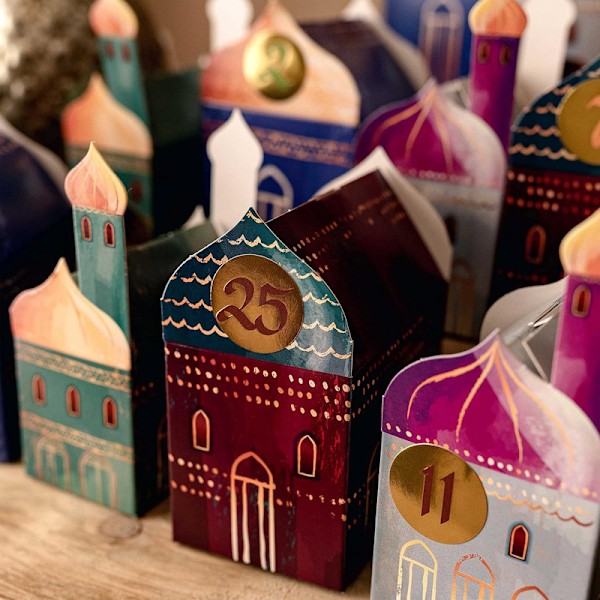 DIY Ramadan-kalender att fylla, 30 påsar, Ramadan adventskalender barn, Ramadan-påsar för fyllning,