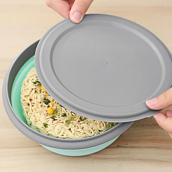 Vikbara matburkar Silikon Lunchlådor Vikbara matburkar Set Matförvaringsburkar bitar3