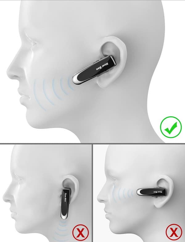 Bluetooth Headset Mobiltelefon Trådlös In-Ear