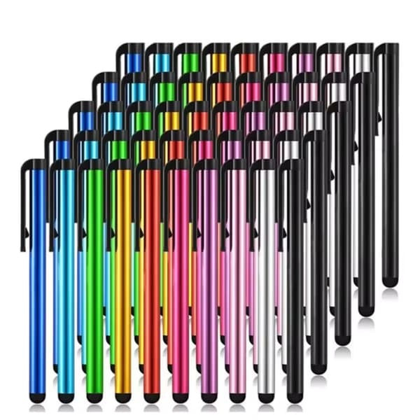 100-pack multifärg Stylus Touchpenna i Metallic Färg -