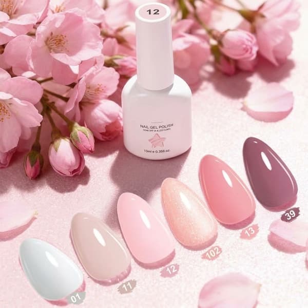 6 Sommar Macarons UV-gelnagellack godisfärg