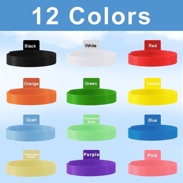 3D Pen Filament Rilitor 3D Pen Printer Filament Refills PLA 1.75mm High Quality
