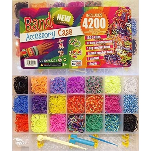 Tape Kit, WONDERFORU 6800+ Rubber Webbing Kit with Hooks and S Clips Arts