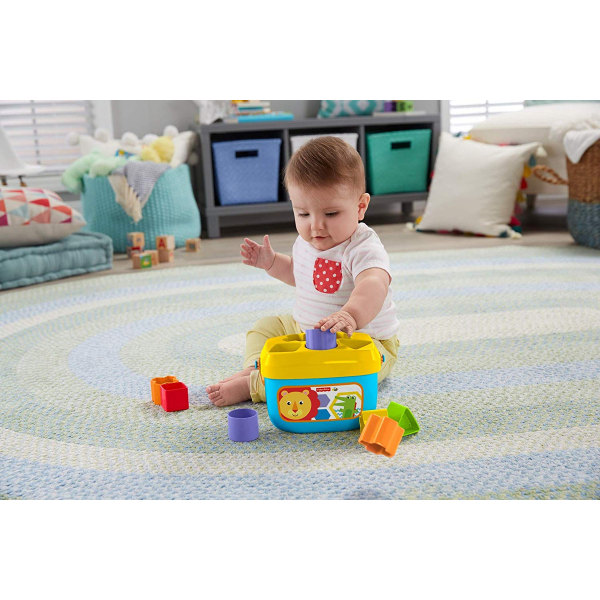 Babys första byggstenar formsorteringspel med leksakskub