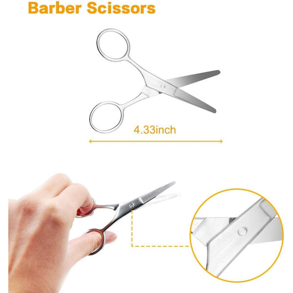 Bartcare set för män med barschampo, bar growth oil, skäggbalsam, skäggkam,