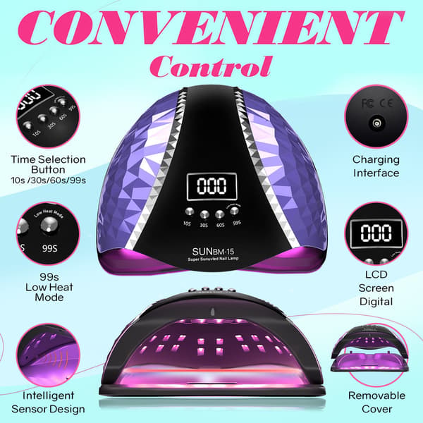 280W UV/66LED-lamppu ajastintoiminnolla