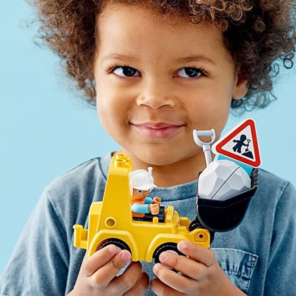 Town bulldozer byggsats för små barn, leksaksbil, byggklossar, barnleksaker