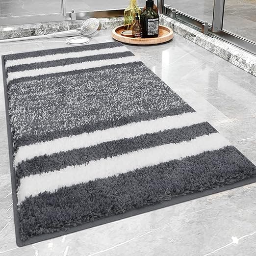 Ultra Thick Bath Mat for Bathroom Non Slip Bath Mat Highly Absorbent Bathroom