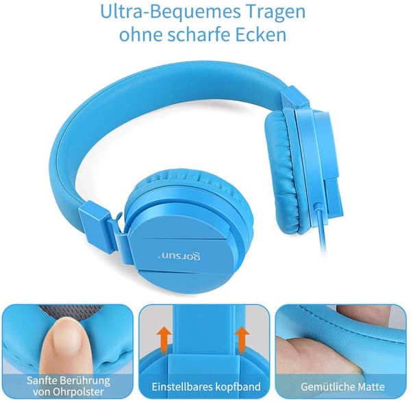 Hörlurar för barn Blau