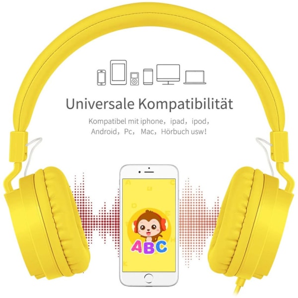 Barnhörlurar gula