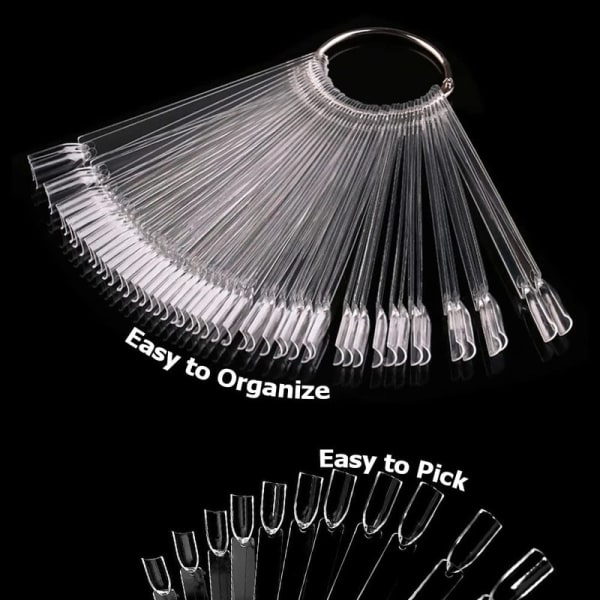 Nagelprover 100 st Nagelprovpinnar Nagel Färgdisplay Nageldisplay Tips Nagelkonst