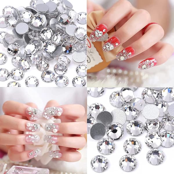 1440 st 6 storlekar kristall strass nageldesign kristall strass