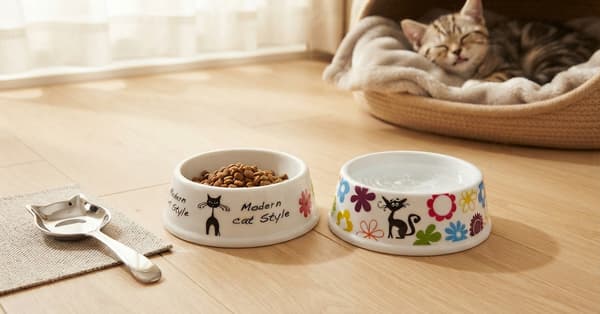 melamin skål 200 ml katt – slumpmässig modell