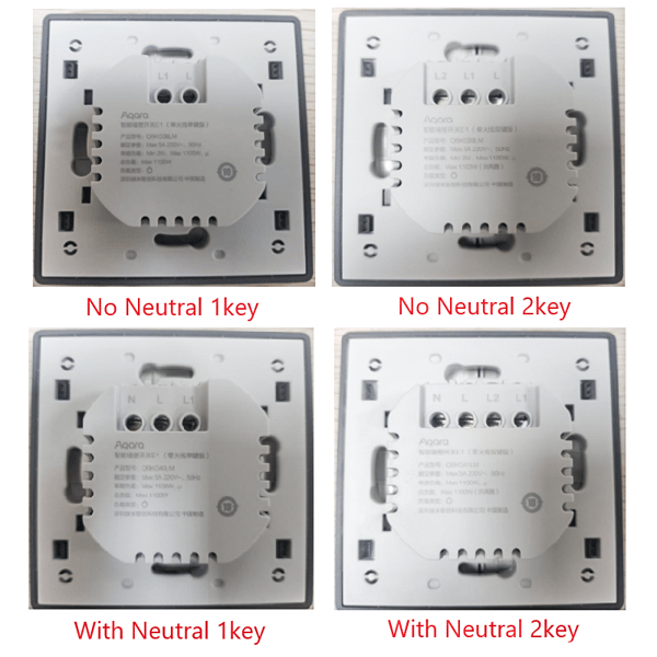 E1 Smart Wall Switch Wireless Switch Zigbee 3.0 With/No Neutral One Key Remote Control For Xiaomi Mi Home Homek APP