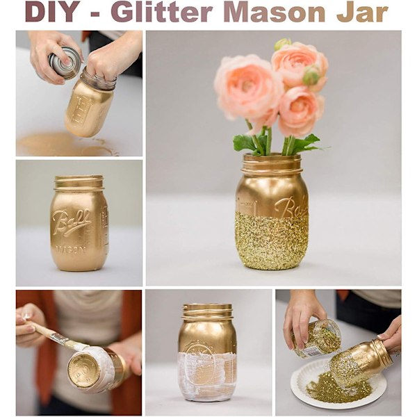 Fint Glitter 12-pack Glitterpulver Flerfärgat Glitterpulver för Festivaler Ansikte och Naglar och Barnens Aktiviteter