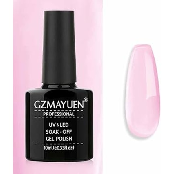 halvpermanenta nagellack, 10 ml mjölkvit gelé rosa emalj halvpermanent gel UV-nagellack ge
