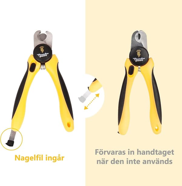 Nagelklippare för hund (Medium & Large, Yellow)