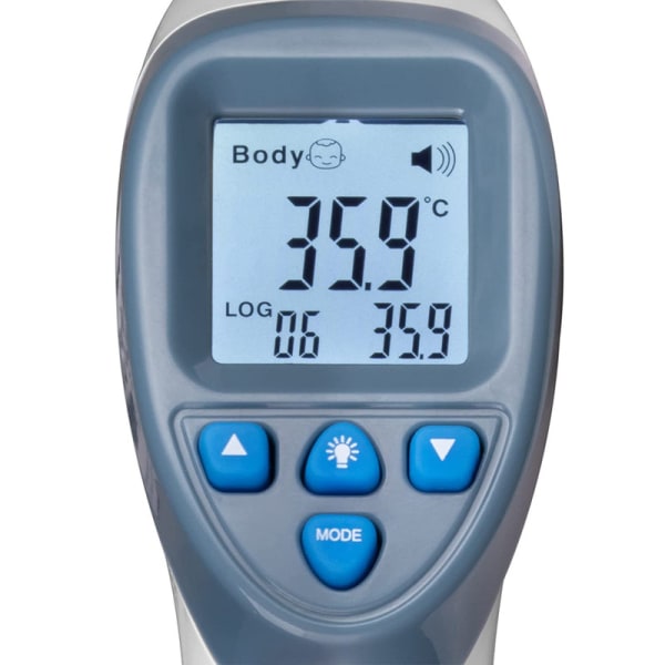 Handhållen digital LCD-temperaturtermometer laser