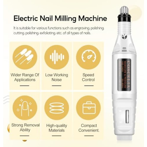 Nagelgelset Lack Semipermanent 10st * 10ml, 36W LED/UV Nagellampa Komplett