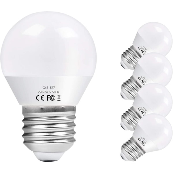 LED E27-lampa, LED-ljus liten , 5 st 6W G45 LED-golfbollslampa