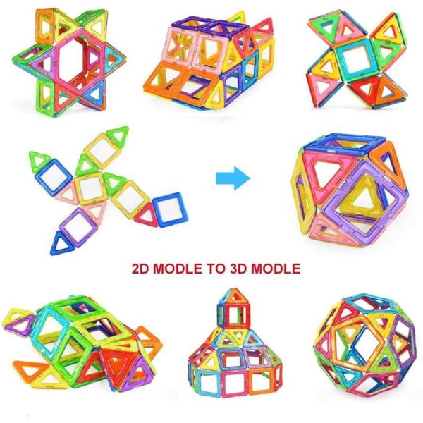 Magnetic Building 3D Blocks 109 Pcs DIY Creative /Storage Bag