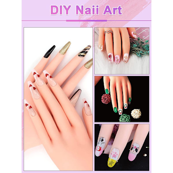 5 förpackningar nagelkonst, strass set