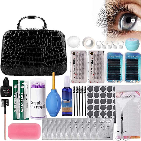 Ögonfransförlängningskit, Professionellt fransförlängningskit, Naturlig makeup